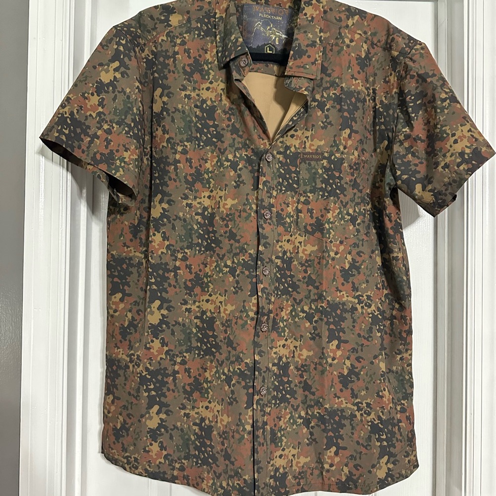 Men's Camouflage Button Down Shirt